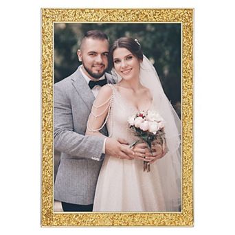 Picture Frames, Metal Photo Frame with Glass, Display for Wedding Gift Home Tabletop Decor 3.5"x5"