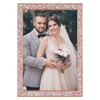 Picture Frames, Metal Photo Frame with Glass, Display for Wedding Gift Home Tabletop Decor 3.5"x5"