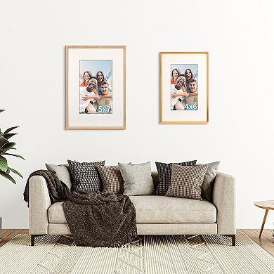 Aluminum Picture Frame for Wall Decor, Horizontal and Vertical Hanging Photo Frames for Home