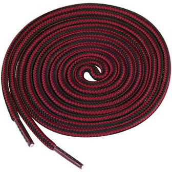 1 Pair Round Dual Colored Striped Shoelaces Durable Outdoor Hiking Boots Shoestrings 90cm/35.43"