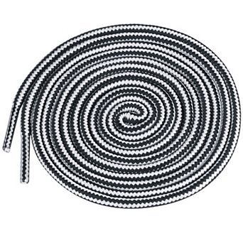 1 Pair Round Dual Colored Striped Shoelaces Durable Outdoor Hiking Boots Shoestrings 90cm/35.43"