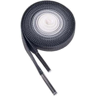 1 Pair Colorful Gradient Flat Shoelaces Shoestring Shoe Laces for Sneakers 43.31"