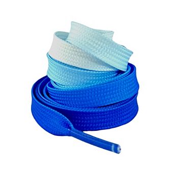 1 Pair Colorful Gradient Flat Shoelaces Shoestring Shoe Laces for Sneakers 43.31"