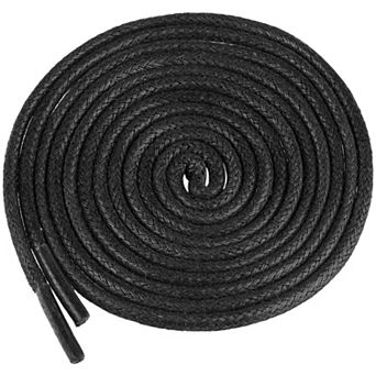 2 Pair Waxed Shoe Laces Round Solid Woven Shoelaces for Boots Men and Women 80cm/31.50"