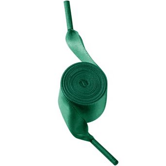 1 Pair Flat Satin Ribbon Shoelaces Wide Shoestrings Colorful Shoe Laces Women Girls 100cm/39.37"