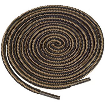 1 Pair Round Dual Colored Striped Shoelace Outdoor Boots Shoelaces Shoestrings 59.06"