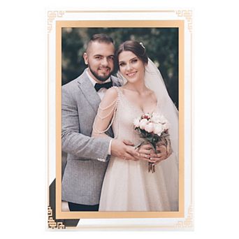 Glass Picture Frame for Tabletop Decor, Photo Frames for Horizontal and Vertical