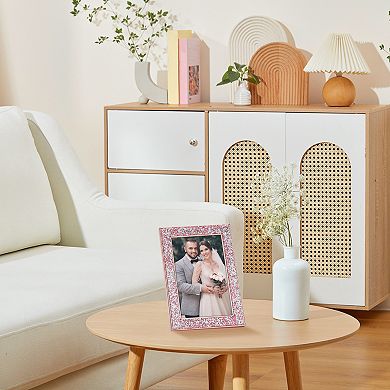 Picture Frames, Metal Photo Frame with Glass, Display for Wedding Gift Home Tabletop Decor