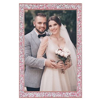 Picture Frames, Metal Photo Frame with Glass, Display for Wedding Gift Home Tabletop Decor