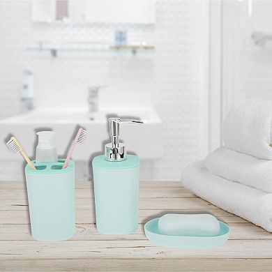 1 Set Durable Square Bathroom Accessories Kit for Bathroom