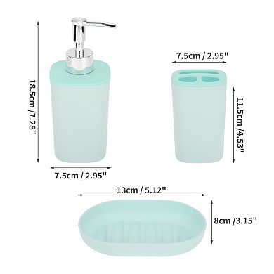 1 Set Durable Square Bathroom Accessories Kit for Bathroom