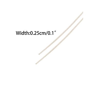 2 Pair Waxed Shoe Laces Round Solid Woven Shoelaces for Boots Men and Women 60cm/23.62"