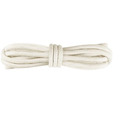 2 Pair Waxed Shoe Laces Round Solid Woven Shoelaces for Boots Men and Women 60cm/23.62"