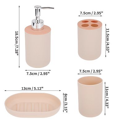 1 Set Durable Round Bathroom Kit for Bathroom