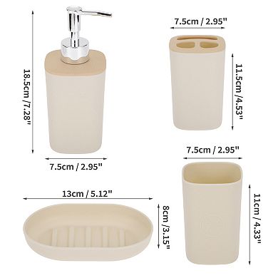 1 Set Durable Square Bathroom Kit for Bathroom