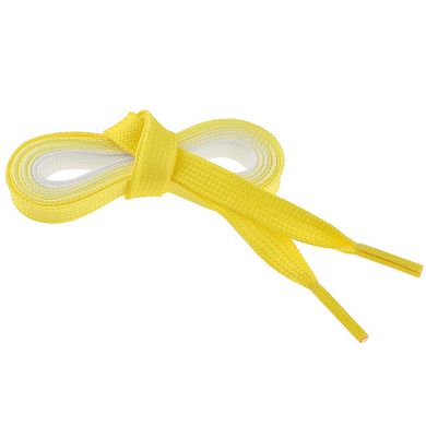1 Pair Colorful Gradient Flat Shoelaces Shoestring Shoe Laces for Sneakers 55.12"