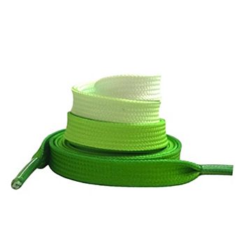 1 Pair Colorful Gradient Flat Shoelaces Shoestring Shoe Laces for Sneakers 55.12"