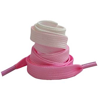 1 Pair Colorful Gradient Flat Shoelaces Shoestring Shoe Laces for Sneakers 55.12"