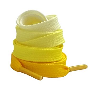 1 Pair Colorful Gradient Flat Shoelaces Shoestring Shoe Laces for Sneakers 55.12"