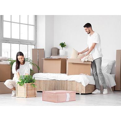 2 Pack Clothes Storage for Organizing Clothing, Closet Organizers and Storage with Handle