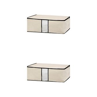 2 Pack Clothes Storage for Organizing Clothing, Closet Organizers and Storage with Handle