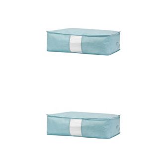 2 Pack Clothes Storage for Organizing Clothing, Closet Organizers and Storage with Handle
