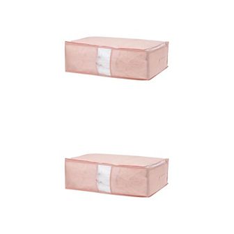 2 Pack Clothes Storage for Organizing Clothing, Closet Organizers and Storage with Handle