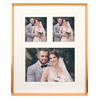 Metal Picture Stylish Tabletop Display Frame for Wedding Photos and Posters Family Decor 7"x12"