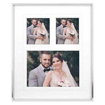Metal Picture Stylish Tabletop Display Frame for Wedding Photos and Posters Family Decor 7"x12"