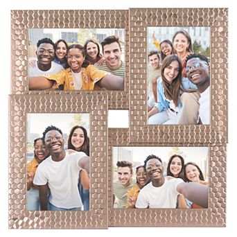 Collage Picture Frames, Family Photo Frame Set of 4 for Wall Hanging Decor 12.6" x 12.6" x 1.2"