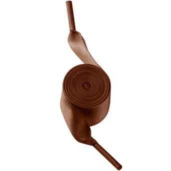 1 Pair Flat Satin Ribbon Shoelaces Wide Shoestrings Colorful Shoe Laces Women Girls 120cm/47.24"