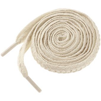 1 Pair Wide Fat Shoe Laces Sneakers Contrast Color Braided Shoelaces 120cm/47.24"