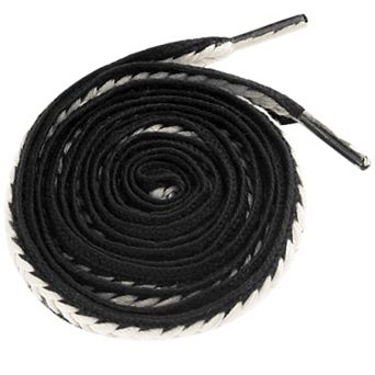 1 Pair Wide Fat Shoe Laces Sneakers Contrast Color Braided Shoelaces 120cm/47.24"