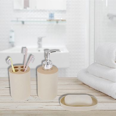 1 Set Durable Round Bathroom Accessories Kit for Bathroom