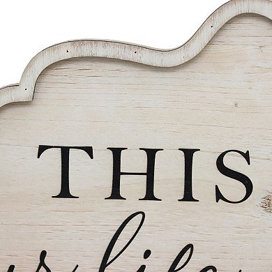 Parisloft This Is Us, Our Life, Our Story, Our Home Wall Decor Sign, White, 12.1 x 17.3 Inches