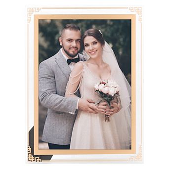 Glass Picture Frame for Tabletop Decor, Photo Frames for Horizontal and Vertical 6"x8"