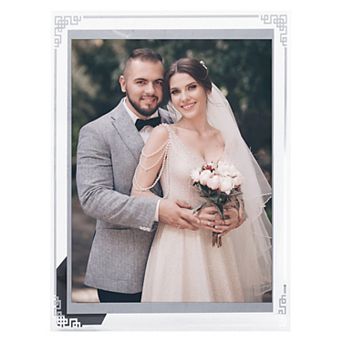 Glass Picture Frame for Tabletop Decor, Photo Frames for Horizontal and Vertical 6"x8"