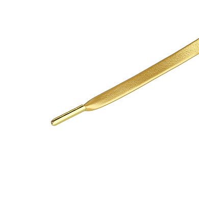 2 Pair Unisex Faux Leather with Metal Tippings Flat Shoe Laces Sneakers Boots 80cm/31.50"