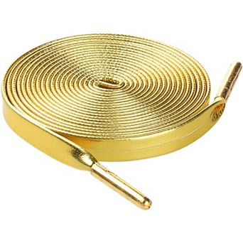 2 Pair Unisex Faux Leather with Metal Tippings Flat Shoe Laces Sneakers Boots 80cm/31.50"