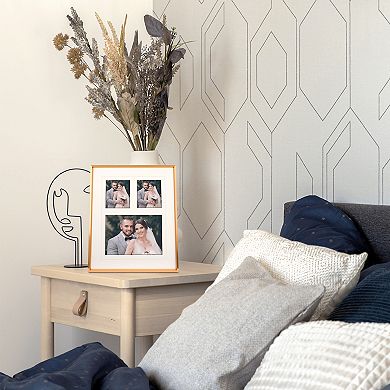 Metal Picture Stylish Tabletop Display Frame for Wedding Photos and Posters Family Decor 7"x7"