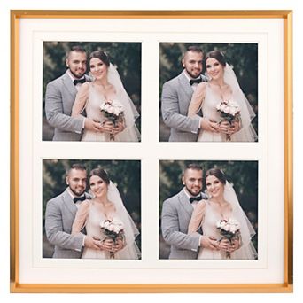 Metal Picture Stylish Tabletop Display Frame for Wedding Photos and Posters Family Decor 7"x7"