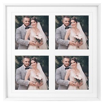 Metal Picture Stylish Tabletop Display Frame for Wedding Photos and Posters Family Decor 7"x7"