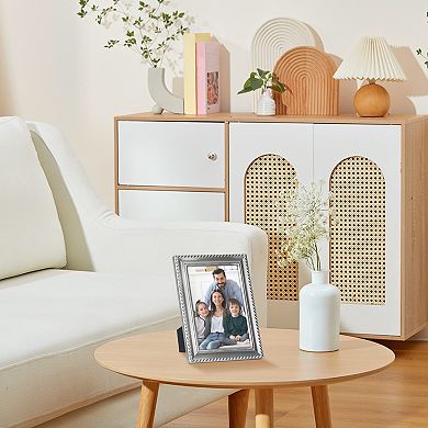 Metal Picture Frame for Photo, Modern Vertical Photo Formats for Tabletop Family Decor 6"x8"