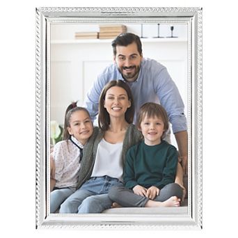 Metal Picture Frame for Photo, Modern Vertical Photo Formats for Tabletop Family Decor 6"x8"