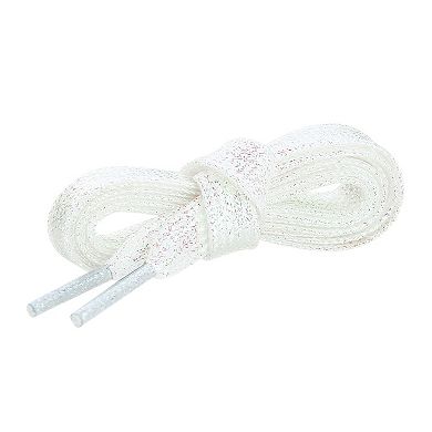 1 Pair Glitter Shiny Metallic Shimmery Flat Sneakers Shoelaces Shoe Laces Strings 60cm/23.62"