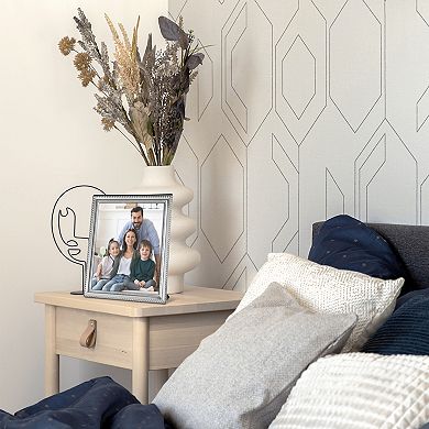 Metal Picture Frame for Photo, Modern Vertical Photo Formats for Tabletop Family Decor 8"x12"