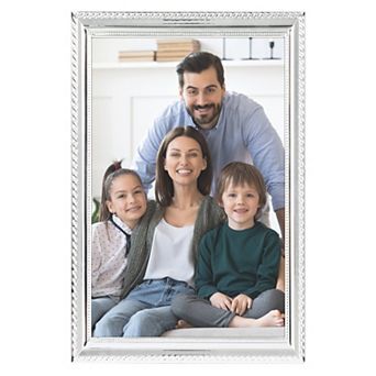 Metal Picture Frame for Photo, Modern Vertical Photo Formats for Tabletop Family Decor 8"x12"