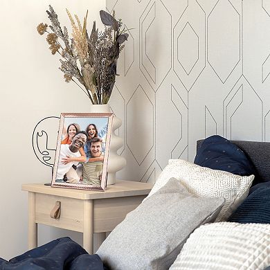 Simple Picture Frames, Photo Frame with Real Glass, Display for Wedding Home Tabletop Decor 6"x8"