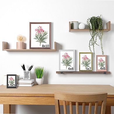 Simple Picture Frames, Photo Frame with Real Glass, Display for Wedding Home Tabletop Decor 6"x8"