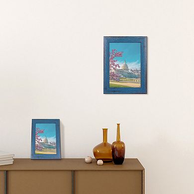 Picture Frame for Wall Hanging and Tabletop Display, Modern Art Photo Frame 6"x8"